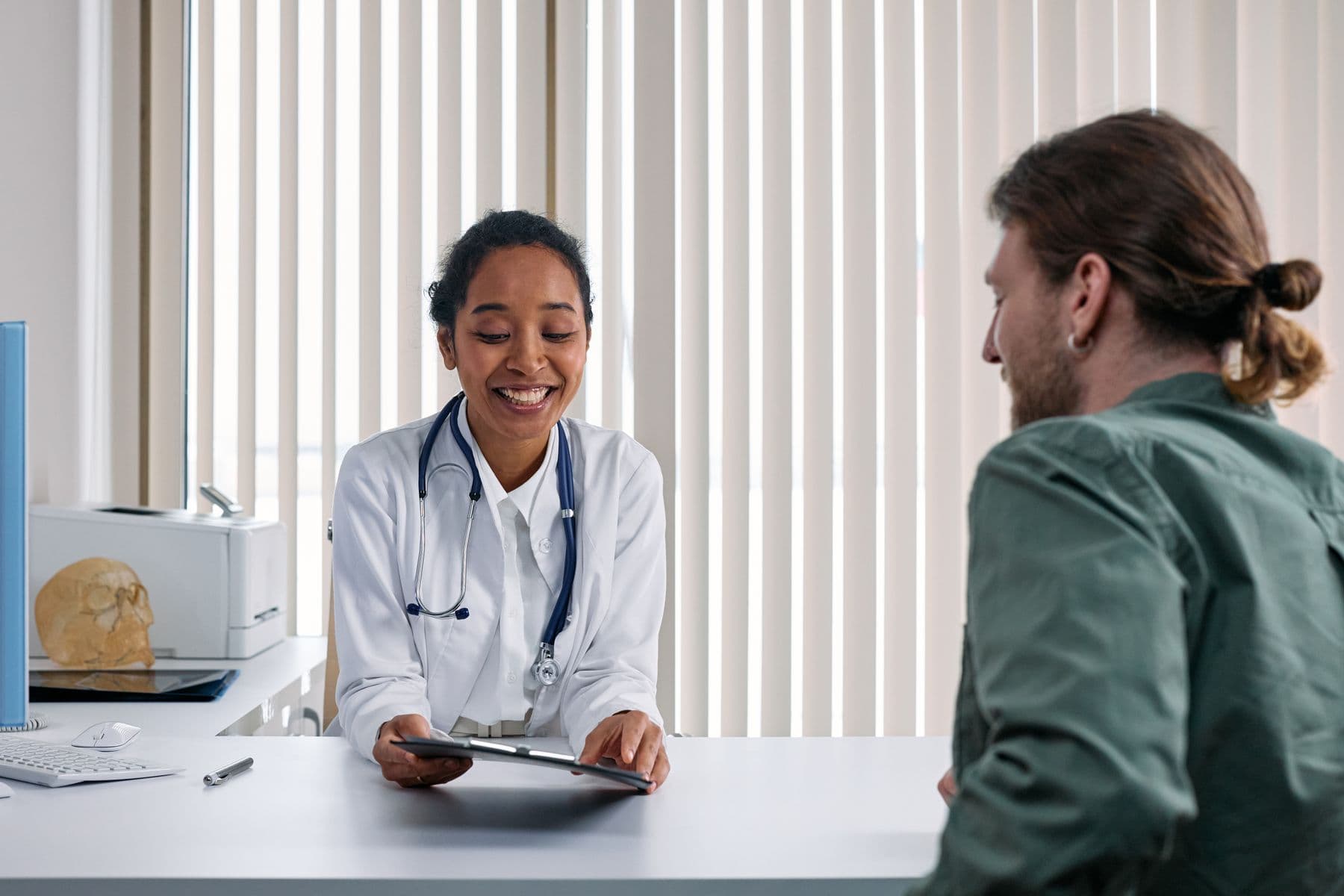 Doctor consulting with a patient
